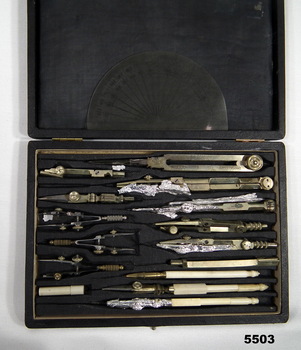 Seventeen air navigation instruments contained in a black box.