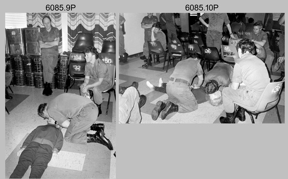 First Aid phase of Regimental Training - Army Survey Regiment, Fortuna, Bendigo. 1985.