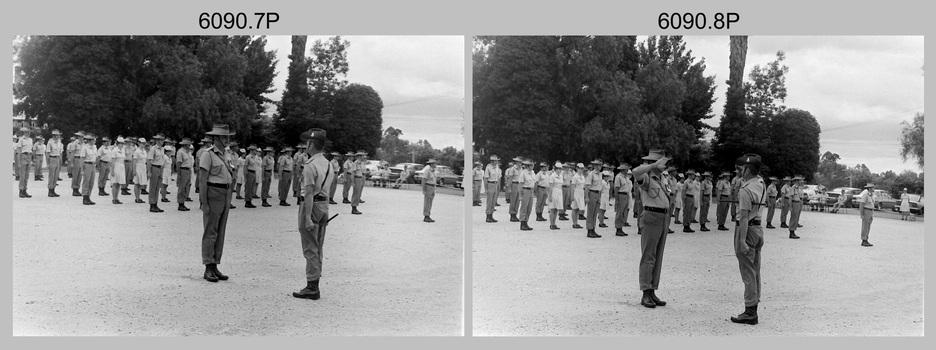 Commanding Officer Handover Parade - Army Survey Regiment, Fortuna, Bendigo 1980.