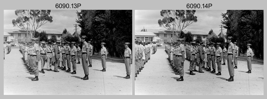 Commanding Officer Handover Parade - Army Survey Regiment, Fortuna, Bendigo 1980.