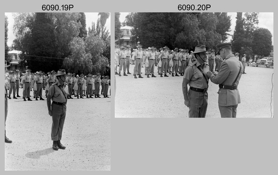 Commanding Officer Handover Parade - Army Survey Regiment, Fortuna, Bendigo 1980.