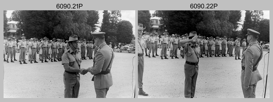 Commanding Officer Handover Parade - Army Survey Regiment, Fortuna, Bendigo 1980.