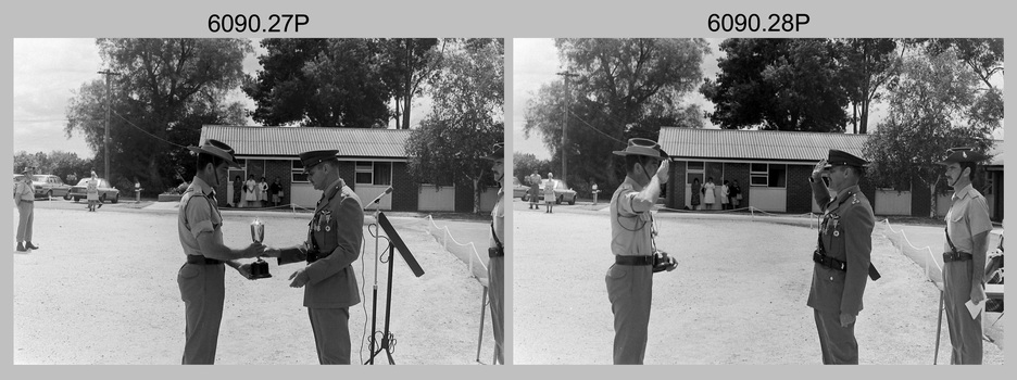 Commanding Officer Handover Parade - Army Survey Regiment, Fortuna, Bendigo 1980.