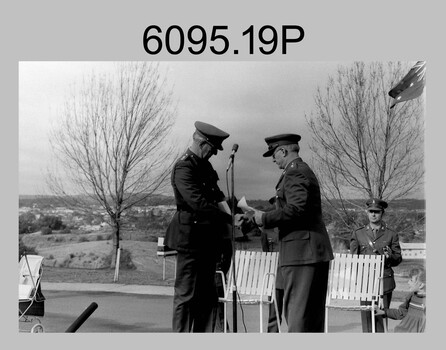 Corps Day Parade at the Army Survey Regiment, Fortuna Villa, Bendigo. 1983.