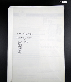 Report on activities 1 Fd Svy Sqn Jul - Sep 78