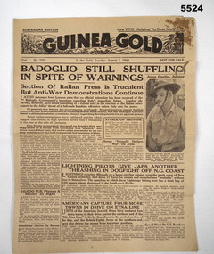 Australian Edition "Guinea Gold" newspaper.
