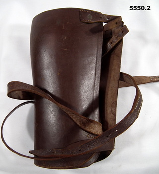 Pair of brown leather Australian Light Horse leggings.