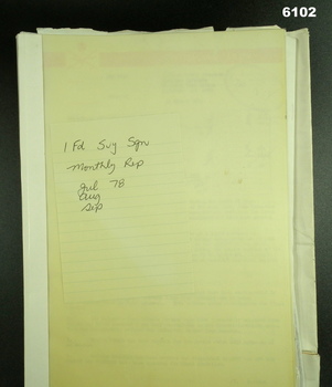Report on activities 1 Fd Svy Sqn Jul - Dec 82