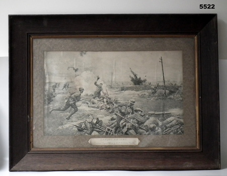 Large print of a battle scene 1918.