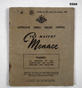 Booklet, The Mascot Menace