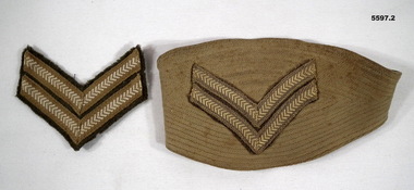 Uniform - INSIGNIA, CPL RANK, c. 1943 - 44
