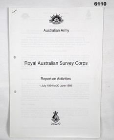 8 Page report on production of RASvy 94/95