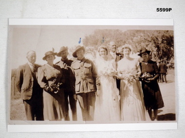 Photograph - PHOTOGRAPH, WEDDING WW2, 2022
