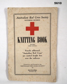 booklet - KNITTING BOOK, RED CROSS