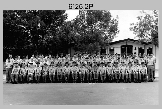 Group Photograph - Warrant Officers and Sergeants of the Army Survey Regiment, Fortuna, Bendigo December 1982.