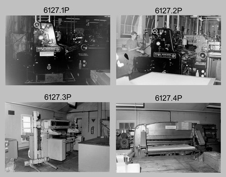 Lithographic Squadron’s Print Troop - Army Survey Regiment, Bendigo. 1986.