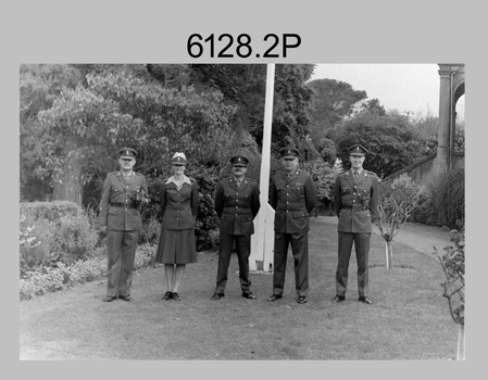 Army Survey Regiment Key Senior Personnel, Fortuna, Bendigo. 1986.