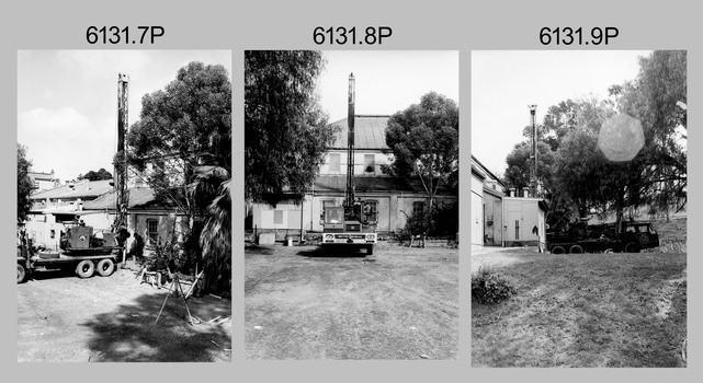 Lithographic Squadron’s new Printing Building foundation preparation at the Army Survey Regiment, Bendigo 1987.