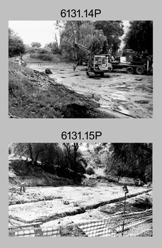 Lithographic Squadron’s new Printing Building foundation preparation at the Army Survey Regiment, Bendigo 1987.