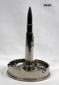 Ashtray made from ammunition parts.