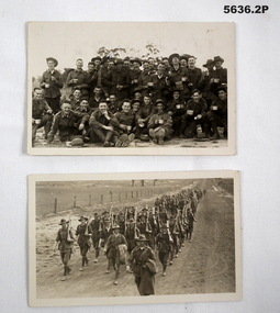 Photograph postcards  of soldiers WW1. 