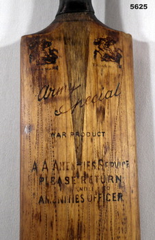Australian Army Cricket Bat WW2