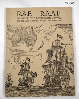 Booklet written about  WW2 sea voyages. Written and published at sea.