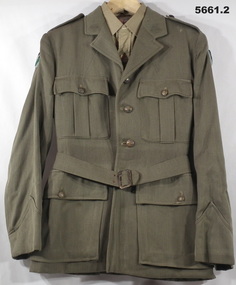 WW2 Officers uniform, Jacket and shirt.