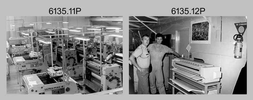 Lithographic Squadron’s Print Troop - Army Survey Regiment, Bendigo. 1988. 