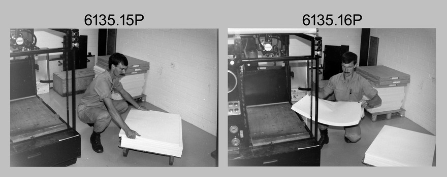Lithographic Squadron’s Print Troop - Army Survey Regiment, Bendigo. 1988. 
