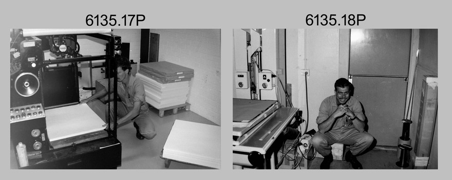 Lithographic Squadron’s Print Troop - Army Survey Regiment, Bendigo. 1988.