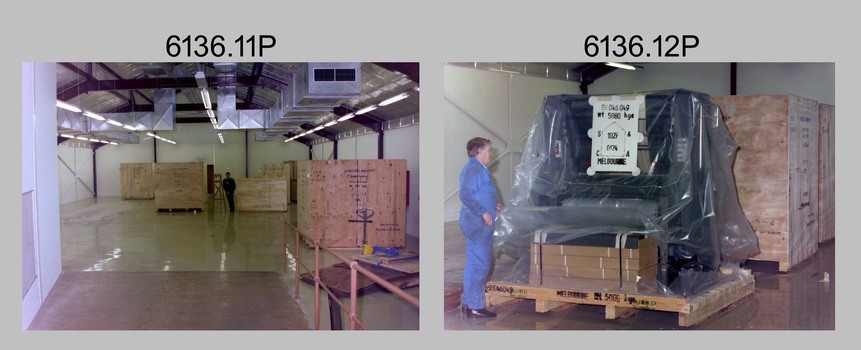 New Heidelberg Speedmaster Printing Press at the Army Survey Regiment, Bendigo. 1990. 