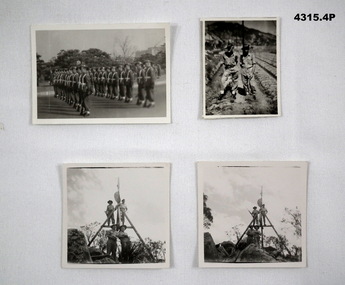 Four photographs relating to service with BCOF in Japan.