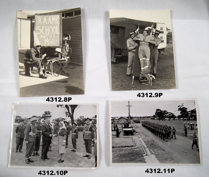 11 photos re service Australia and Japan.