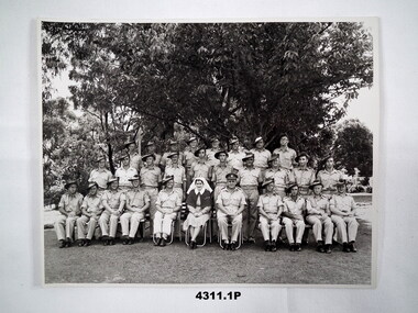 Two B & W photos relating to service with BCOF.