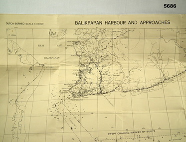 Map - Balikpapan Harbour and approaches.