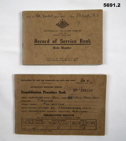 Record of Service and Demobilisation books.