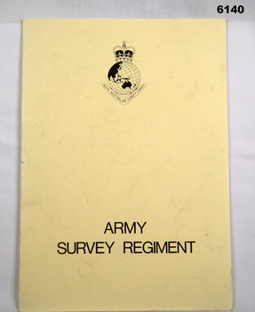 An A4 paper report by Major Cordova US Army Corps of Engineers, light cardboard cover, Arnos fastener