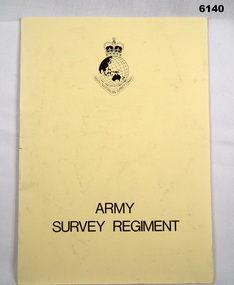 An A4 paper report by Major Cordova US Army Corps of Engineers, light cardboard cover, Arnos fastener