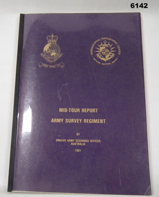 Administrative record - American - Australian Officer Exchange - Mid Tour Report ASR 1981, Major D Bowen US Army Corps of Engineers, Major David Bowen US Army Corps of Engineers, 07.1981