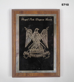Royal Scots Dragoon Guards Plaque.