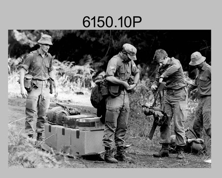 Regimental Training -  Lithographic Squadron Army Survey Regiment, Fortuna, Bendigo. 1989.