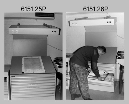 Personnel and Equipment Lithographic Squadron Army Survey Regiment, Bendigo. 1992. 