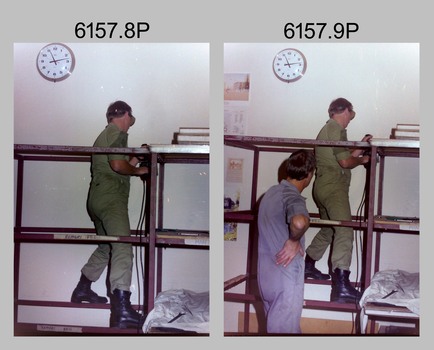 Lithographic Squadron’s building upgrades at the Army Survey Regiment, Bendigo 1990. 