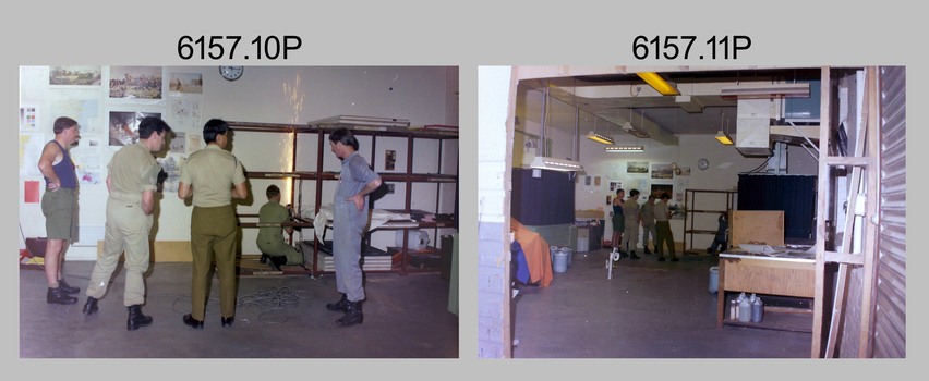 Lithographic Squadron’s building upgrades at the Army Survey Regiment, Bendigo 1990. 