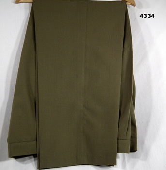 KHAKI, POLYESTER ARMY TROUSERS