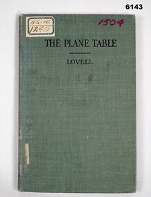 Hard covered cloth bound manual describing the use of a Plane Table