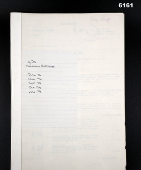 A report on 4 Fd Svy Sqn activities Jul - Nov 1978 
