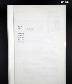 A report on activities of 4 Fd Svy Sqn Jan - Jul 1981