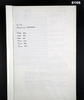 A report detailing the activities of 4 Fd Svy Sqn Feb - Jul 1982